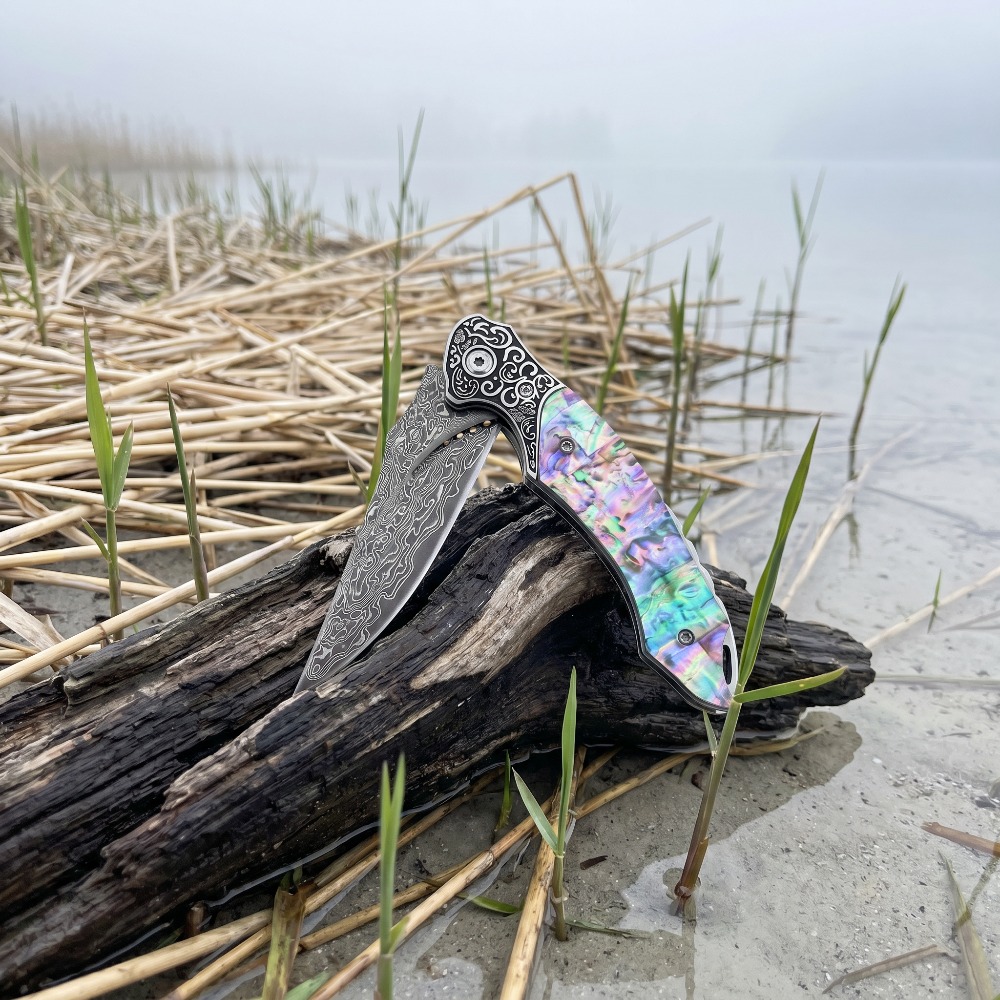 New Vintage Damascus Pattern B - Vintage Collectible Pocket Knives review and price