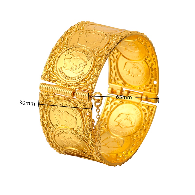 Vintage Coin Pattern Cuff Brac - Vintage Collectible Coins review and price