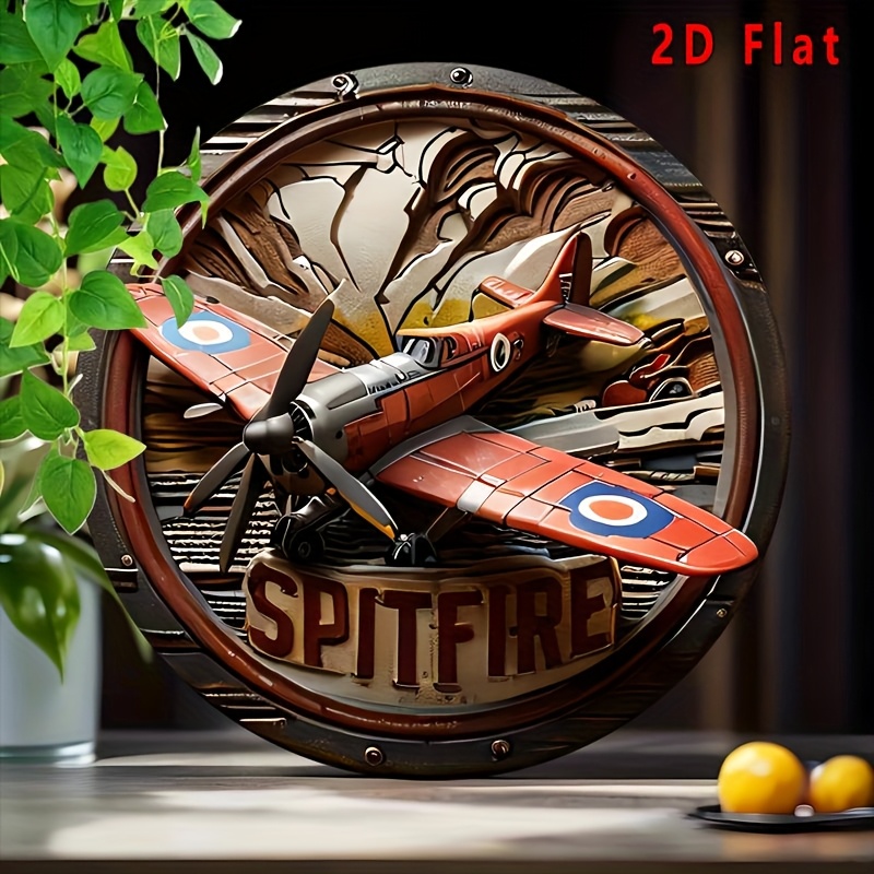 2D Flat - 1pc Vintage Spitfire - Vintage Collectible Signs review and price